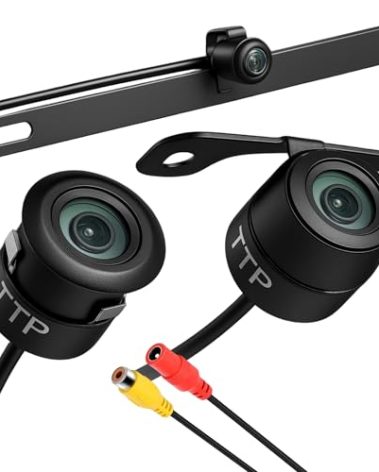 Backup Camera for Car AHD 3-in-1 Night Vision Reverse Camera for Cars & Trucks, Waterproof Front View/Rear View Camera, Universal Back up Camera for RV, SUV, Pickup