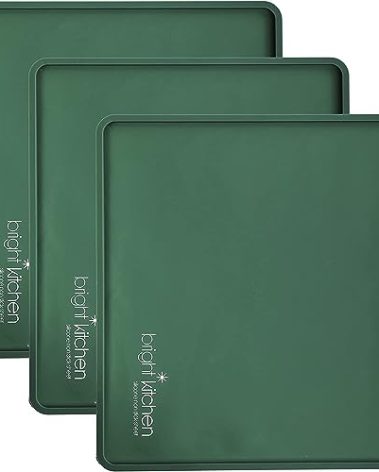 3 Edge Fruit Leather Silicone Dehydrator Sheets Compatible With Cosori Premium CP267-FD Non Stick Dryer Mats for Jerky, Fruit, Herbs, Chips, Flax Crackers Crusts Tray Lip Liners