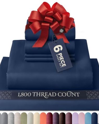 BELADOR Silky Soft Queen Sheet Set - 6 Piece Bed Sheets for Queen Size Bed, Secure-Fit Deep Pocket Sheets with Elastic, Breathable Hotel Sheets & Pillowcase Set, Wrinkle Free Oeko-Tex Sheets