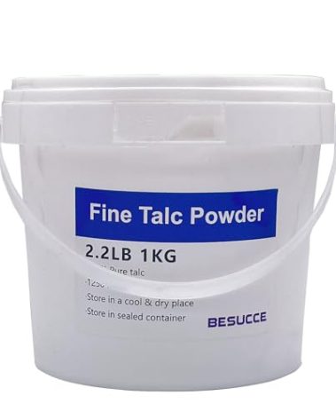 Besucce 2.2 LBS Super Purity Talcum Powder, Extremely Fine Talc Powder for Chalk Painting, Multiple Purpose Talcum Powder Unscented with Excellent Lubrication, for Bike and Auto Tire Repairing