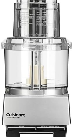 Cuisinart Food Processor, Pro Custom 11 Cup, Brushed Chrome, DLC-8SBCYP1