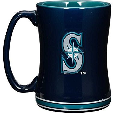 Boelter Brands MLB Seattle Mariners 226634 Coffee Mug, Team Color, 14 oz