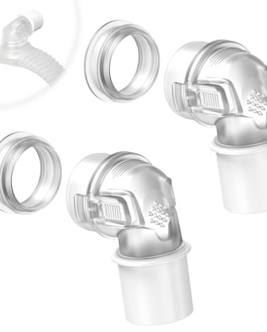 MEDICOLOR 2PCS Elbow Connector for Airfit F30i P30i N30i Swivel Elbows, Quick-Release & Rotatable, Enhanced Comfort and Flexibility
