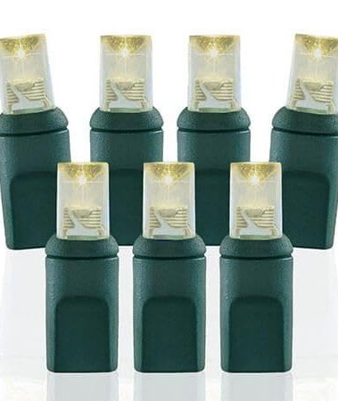 Pro Christmas LED Christmas Lights – 70 Count Wide Angle Conical String Lights – Professional Grade Indoor/Outdoor Commercial Holiday Light Set for Trees, Bushes, & Décor – 2800K Warm White