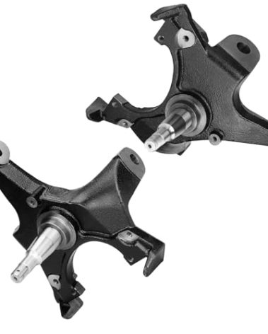 Front 2" Drop Lowering Spindles Steering Knuckle for Chevy GMC C1500 C2500 1988 1989 1990 1991 1992 1993 1994 1995 1996 1997 1998 Suburban Tahoe Yukon 2WD 1.25" Rotors 6 Lug Models Only