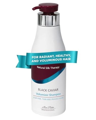 Mon Platin Professional Black Caviar Volumizer Hair Shampoo - For Fine, Thin, Fragile Hair - Enriched with Black Caviar, Hair Shampoo for Damaged hair, Volume Shampoo, SLS/Salt Free 500ML
