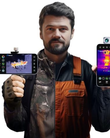 Xinfrared One XH09 Thermal Night Vision Monocular for Android, Thermal Camera for Cell Phone with 50Hz, See 870m, 15X Zoom Thermal Imager for Hunting and Wilderness Rescue - Android