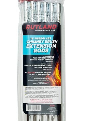 Rutland KRK-18 Fiberglass Chimney Brush Rod Kit