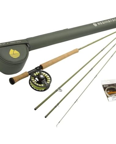 Redington Trout Spey Fly Fishing Field Kit, 11'3 Medium-Fast Action Rod and Run Reel, Trout Fly Line, Carrying Case