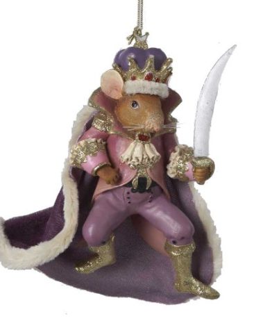 Kurt Adler 6 Inches Tall Nutcracker Suite Mouse King Ornament