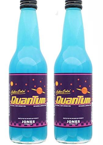 Jones Soda Co. Fallout Nuka-Cola Quantum Official Berry Flavored Nuka-Cola Soda | Bottles of 12oz | Pack of 2