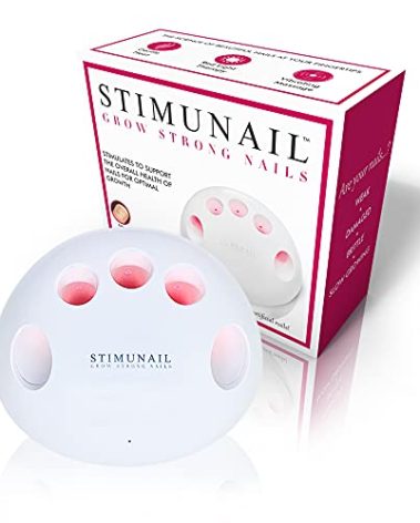 Stimunail - Nail Wellness Device - Supports Grow Long Strong Nails - Gentle Heat, Red LED Light & Vibrating Massage Promote Healthy Growth - Support Weak & Brittle Nails - USB Rechargeable Device