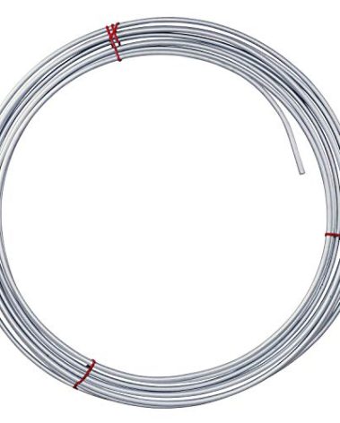 4LIFETIMELINES Galvanized Steel Brake Line, Fuel, Transmission Line Tubing Coil, 3/16 x 25