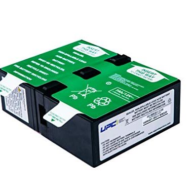 APCRBC123-UPC Replacement Battery for APC UPS Battery Backup – Compatible with RBC123, BN1080G, BX1300G, BR1000G, BX1350M, BN1350G, BX1000G – 24V 7.2Ah Sealed Lead Acid Pack, Assembled in USA, by UPC