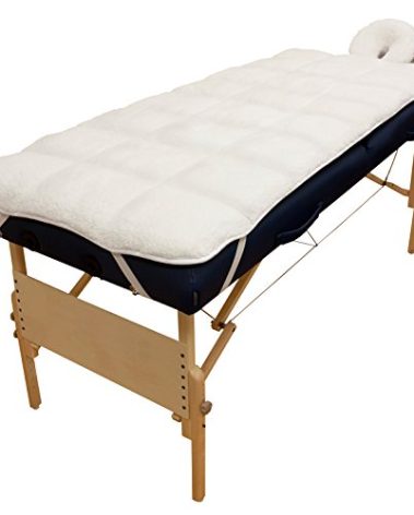 Body Linen Abundance Deluxe Quilted Fleece Massage Table Pad Set. Includes Face Cradle Cover & Table Pad. Microfiber Fleece is Lint Free, Super Soft & Cushy.