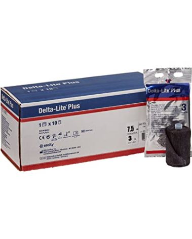 Delta-Lite Plus Cast Tape 3 Inch X 12 Foot Black 7345846, 10 Ct