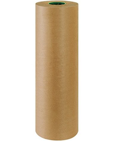 Partners Brand PKPPC2450 Poly Coated Kraft Paper Roll, 50#, 24" x 600', Kraft
