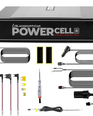 BlackboxMyCar PowerCell 8 Dash Cam Battery Pack (with Spliced Hardwiring Kit for Thinkware Dash Cams)