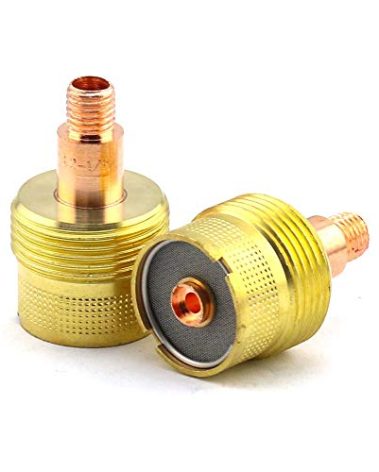 WeldingCity 2-pk Large Gas Lens Collet Body 995795S (1/8") for TIG Welding Torch 9, 20 and 25 Series from Weldcraft Lincoln Miller ESAB CK (2-PK)