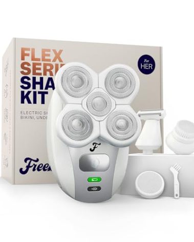 Freebird FlexSeries Electric Razor for Women - Silk Smooth Legs, Body Hair, & Pubic Shaver - for Private Area, Sensitive Skin, Bikini Trimmer