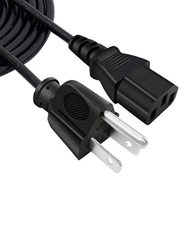 Power Cord Replacement for Yamaha HS8 Studio Monitor Subwoofer,Aiwa Exos-9 Portable Bluetooth Speaker Power Cord 8ft IEC C13 3 Prong AC Cable