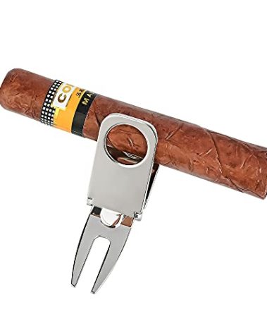 Mcduyant Magnetic Cigar Holder Golf Divot Marker Tool Portable Golf Cart Cigar Holder Clip Multipurpose Golf Accessories Portable Cigar Rest for Golf Cart