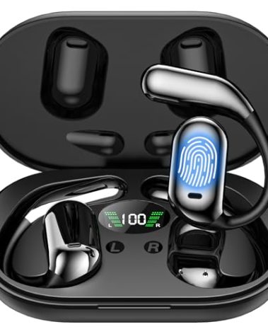 GRUCISO AI Language Translator Earbuds:3-in-1 Translator Earbuds with 150 Languages ​​Real-time Translation and 10 Languages ​​Offline Translation,HiFi,Suitable for Travel Study and Business(Black)