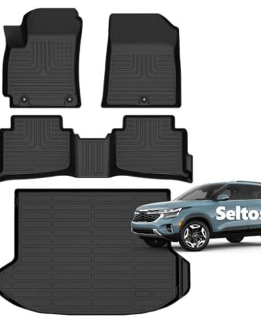 Accessories for Kia Seltos Floor Mats 2024 2025 2026 LX/S/EX/SX Turbo/X-Line All Weather Car Mat Cargo Liner