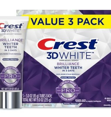 Crest 3D White Brilliance Pro Enamel Protect 3oz 3 Pack