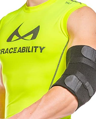 BraceAbility Cubital Tunnel Syndrome Brace - Ulnar Nerve Padded Elbow Splint for Sleeping and Daytime Support for Radial Neuropathy and Nerve Entrapment Treatment Pain-Relief and Recovery (Universal)