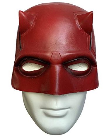 ZMJ DD Matt Mask Helmet Latex Cosplay Masquerade Party Halloween Costume Props Red