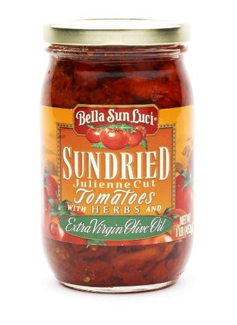 16 oz Bella Sun Luci Sun Dried Tomatoes Julienne Cut in Olive Oil