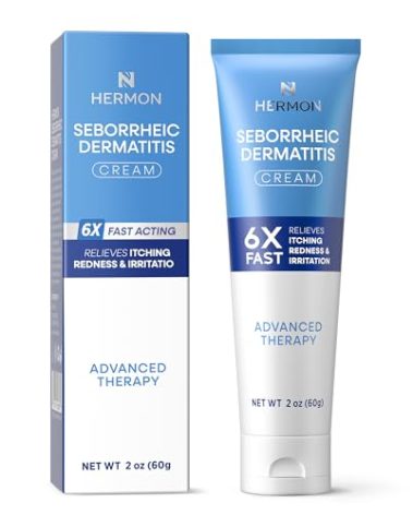Seborrheic Dermatitis Scalp Treatment Cream: Soothing Itching Redness Scaling of Seborrheic Dermatitis - Fast-Acting Anti-Itch Ointment for Scalp Face Chest and Body for Men and Women 1 Pack