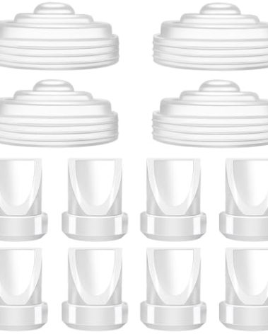8Pcs Duckbill Valves and 4Pcs Silicone Diaphragm Compatible with Momcozy M5, Replacement M5 Pump Parts Accessories Made by Tbuymax, Not Original Momcozy Pump Parts