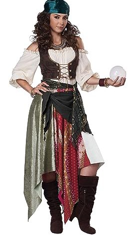 California Costumes Renaissance Fortune Teller/Pirate Adult Costume, X-Small,Multi