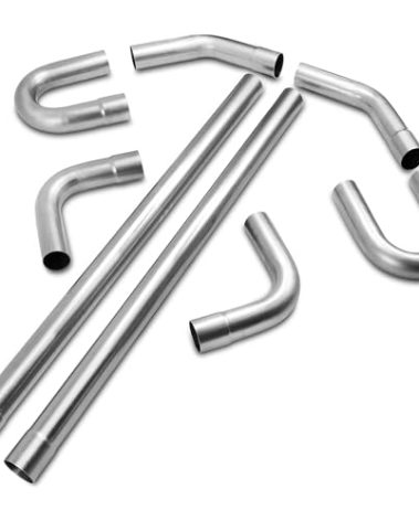 3 Inch Universal T304 Stainless Steel Exhaust Pipe Tubing Kit 16 Gauge Custom Straight U Bend 45 & 90 Degree Mandrel 8PCS