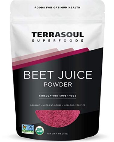 Terrasoul Superfoods Organic Beet Juice Powder, 4 Oz - Grown in USA | Concentrated Beet Juice Crystals | Energy & Stamina…