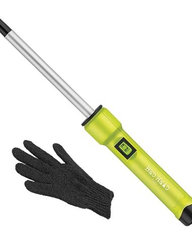 Bed Head Curlipops .5” Tourmaline Ceramic Skinny Pop™ Styling Iron | Clamp-Free Curling Wand | for Tight, Bouncy Curls (1/2 Inch)
