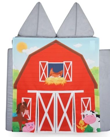 Couch Swag Play Panel for Childrens Foam Sofa Kids Couch (Barn)