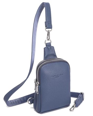 INICAT Anti Theft Crossbody Bags for Women Small Sling Bag Travel Essentials Fanny Packs Cross Body Purses Birthday Gifts(Blue Dark)