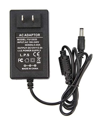 12V 2.5A Power Adapter - COOLM AC 100-240V to DC 12V 2500mA Power Supply Transformer Charger 12V/2.5A for　Analog DVR NVR HVR CCTV Security Camera/RGB LED Strip Lights