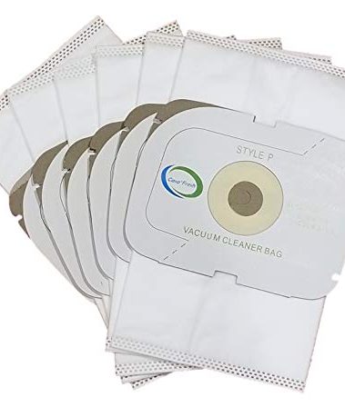 6 Replacement Style P HEPA Vacuum Bags. Compatible with Aerus Lux Guardian Platinum Canister Vacuum Cleaner.