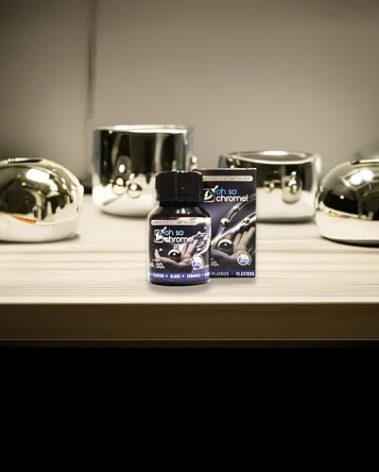 OH SO CHROME! - Professional Ceramic and Surface Chrome Mirror Effect and Metalizer Solution 50cc, Liquid Chrome Paint, Silver Mirror Paint for Metal, Covers 2 Square Meters