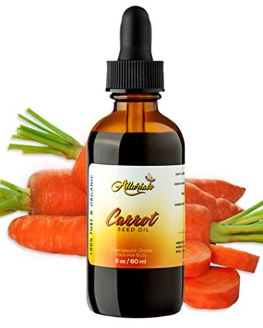 Allurials Carrot Seed Oil (2 Oz) – 100% Pure & Organic, Unrefined, Cold Pressed, All Natural, Daucus Carota- Essential Carrot Moisturizer for Skin, Face and Hair Growth - 2 Oz