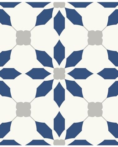 MORCART 7.87" x 7.87" Peel and Stick Floor Tile, 40 PCS Self-Adhesive DIY Vinyl Flooring for Renters, Removable and Waterproof Tile Sticker for Bathroom, Kitchen, Staircase (Blue)