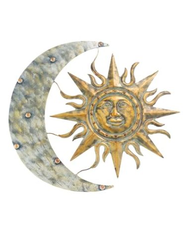 Gardman 8415 Aztec Sun and Moon Wall Art, 26"" Long x 24"" Wide, multi-color