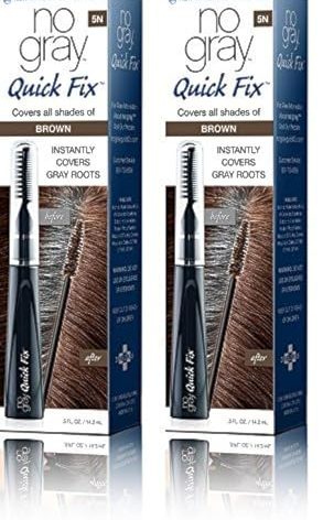No Gray Quick Fix Instant Touch-Up for Gray Roots (Set of 2, Brown (M. Brown))