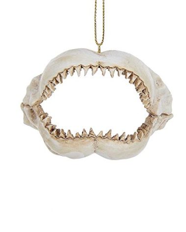 Kurt Adler YAMA1649 2.375" Resin Shark Jaws Ornament