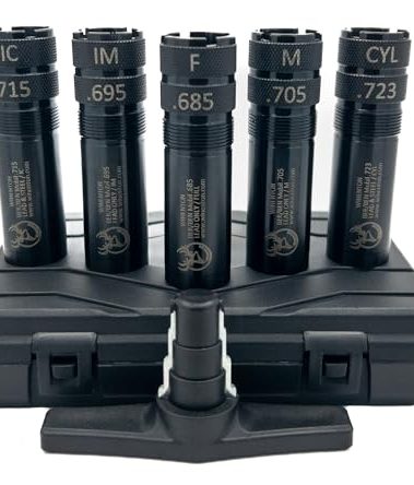 Winenton™ Extended Choke Tubes Set Compatible with BER/Ben Mobil for 12Ga Shotguns, 5 pcs Tubes, Black
