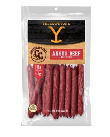 Yellowstone by Cattleman's Cut Angus Beef Sticks, 8 Ounce